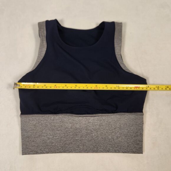 Lululemon Kick Serve Sweat Bra Sz 4 Women’s Sportsbra Blue Gray Luxtreme - Picture 4 of 7